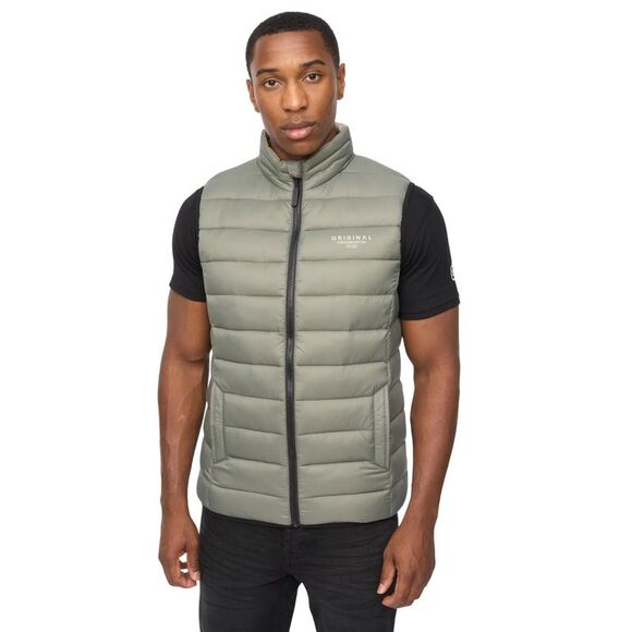 Crosshatch Mens Gattering MVE Quilted Vest / Sage